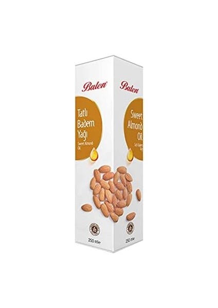 Balen Tatlı Badem Yağı (Soğuk Pres) 250 ml 1 Paket(1 x 1000 G)
