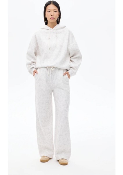 Yıkama Efektli Beli Bağcıklı Bol Paça Eşofman Altı fiyatları