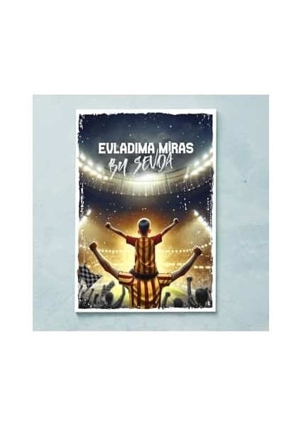 Sarı Kırmızı Taraftarlara Özel Kanvas Tablo modelleri