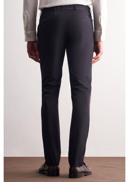 Lacivert Yan Cep Düz Paça Slim Fit Chino Casual Pantolon 1003255158 fırsatları