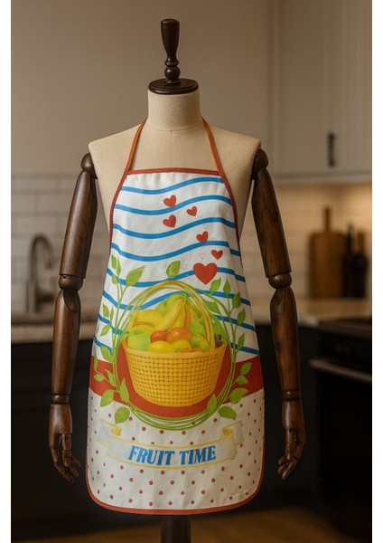 Dijital Baskılı Su Sıvı Geçirmez Leke Tutmaz Mutfak Önlüğü