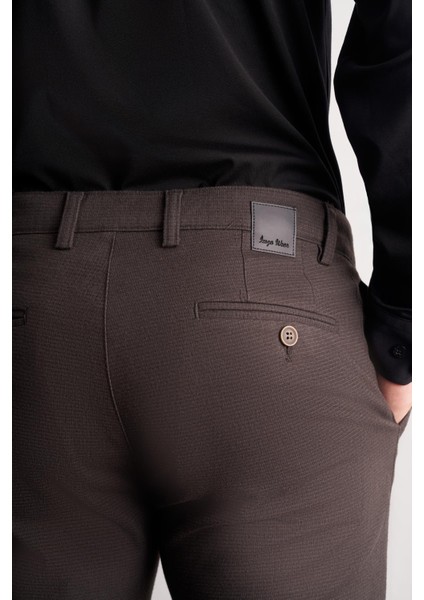 Haki Yan Cep Düz Paça Pamuklu Slim Fit Chino Casual Pantolon 1003255160 indirimleri