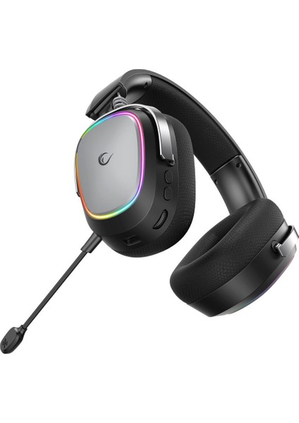 Retsu Siyah/gri Kablosuz 2.4g+ Bluetooth Kumaş ve Deri Protein Earpad Mikrofonlu Oyuncu Kulaklığı fırsatları