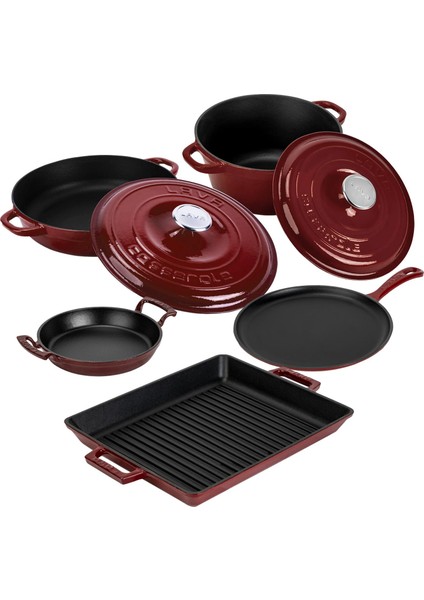 Bordo Serisi Döküm Set – Her Yemekte Şef Dokunuşu fiyatları