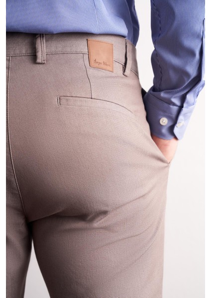 Vizon Yan Cep Düz Paça Pamuklu Slim Fit Chino Casual Pantolon 1003255165 indirimleri