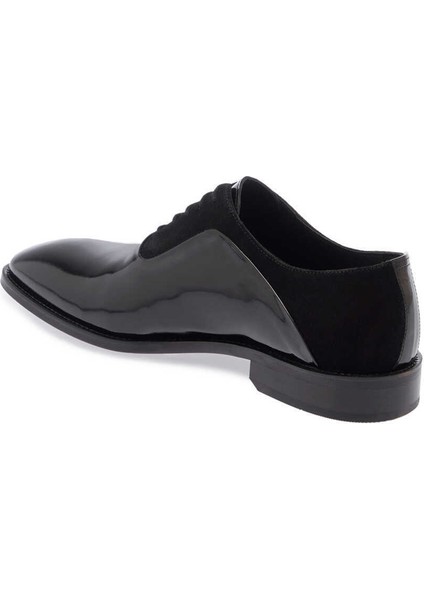Siyah Hakiki Rugan Deri Erkek Klasik Ayakkabı - E24I1AY56920-A07