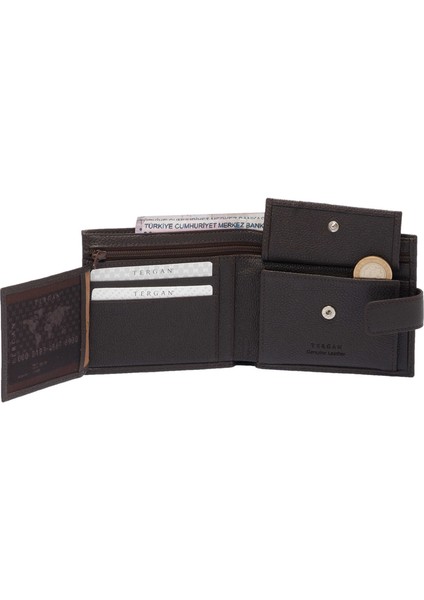 Kahve Hakiki Deri Erkek Cüzdan - S1CE00001571-U5H fırsatları