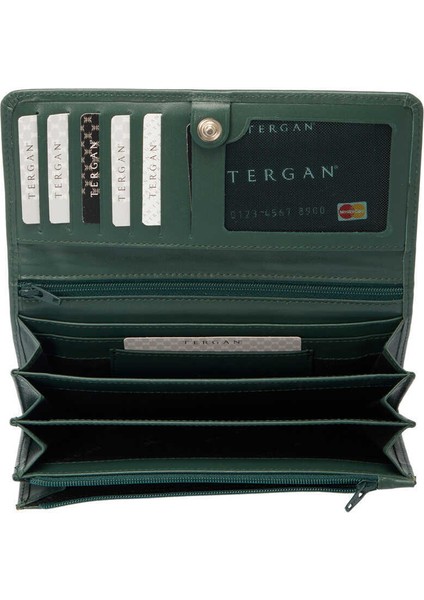 Yeşil Hakiki Deri Kadın Cüzdan - S1CB00005783-N8U