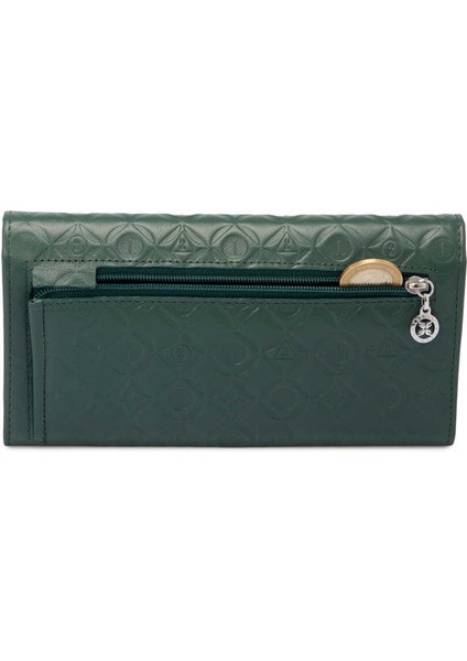 Yeşil Hakiki Deri Kadın Cüzdan - S1CB00005783-N8U