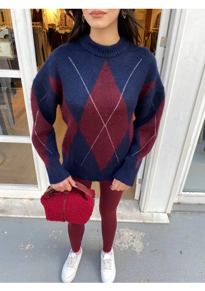 Geniş Baklava Dilim Kazak