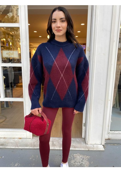 Geniş Baklava Dilim Kazak modelleri