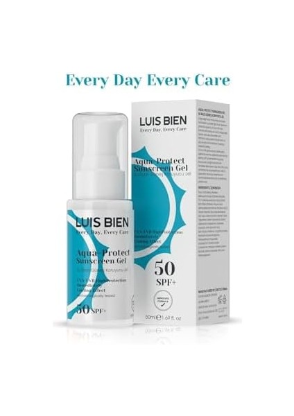 Luis Bien Spf 50 Su Bazlı Güneş Koruyucu Jel | Aqua Sun Gel | Yüksek Koruma fiyatları