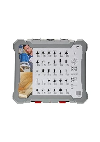Professional 30 Parçalı Seti Karışık (Ahşap Için, 6 mm Şaftlı Için) fiyatları
