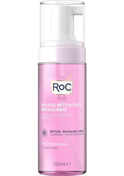 Roc Energising Cleansing Mousse Canlandırıcı Yüz Temizleme Köpüğü 150 ml fiyatları