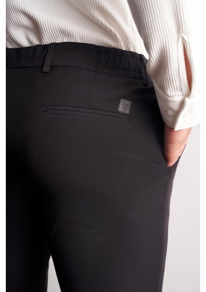Siyah Yan Cep Düz Paça Slim Fit Chino Casual Pantolon 1003255158 indirimleri