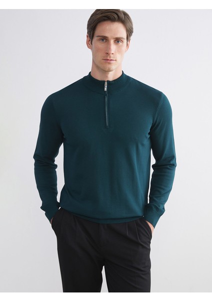 Yeni Sezon Dik Yaka Erkek Triko Kazak