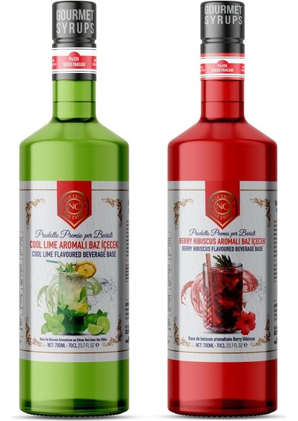 Nish Cool Lime, Berry Hibiskus Aromalı Baz Içecek 2 x 700 ml - P fiyatları