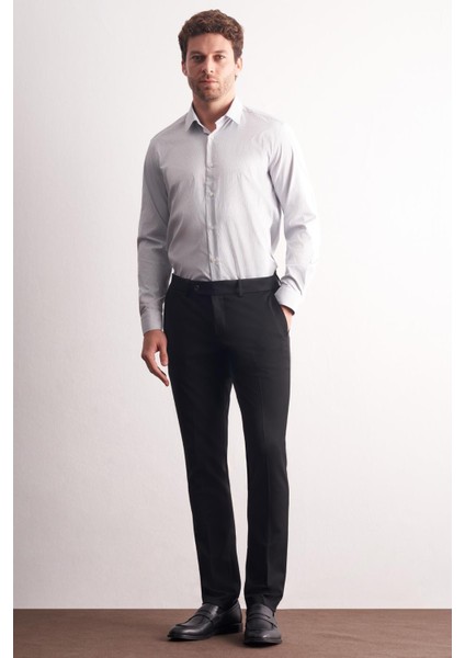 Siyah Yan Cep Açık Paça Esnek Slim Fit Classic Casual Pantolon 1003255153 fiyatları