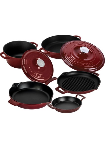 Döküm Bordo 7 Parça Set – Şıklık, Lezzet ve Gücü Bir Araya Getiren Tasarım fiyatları