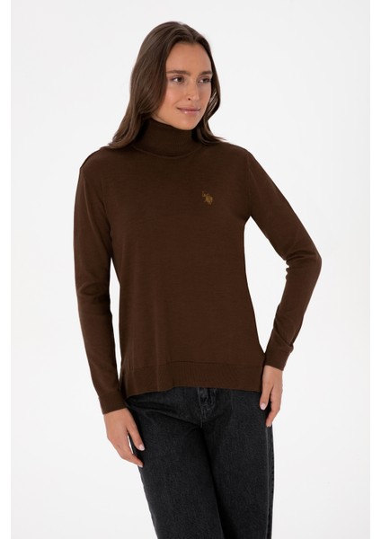 Kadın Kahverengi Kazak /triko 50313621-VR029 modelleri