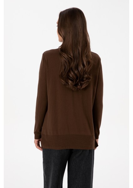 Kadın Kahverengi Kazak /triko 50313621-VR029 indirimleri