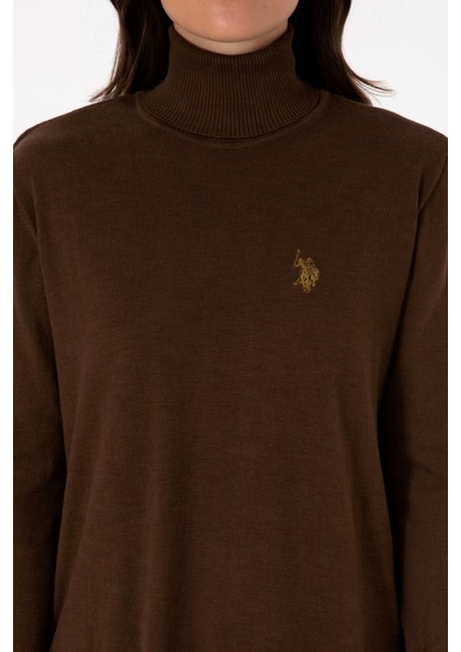 Kadın Kahverengi Kazak /triko 50313621-VR029