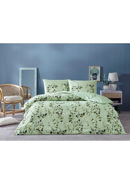 Leif Ranforce Tek Kişilik Nevresim Takımı Yeşil