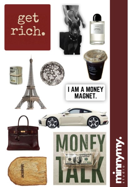 Rich Collection Sticker, Çıkartma, Ajanda, Günlük, Planlayıcı, Bullet Journal ,scrapbook