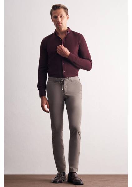 Vizon Yan Cep Düz Paça Slim Fit Chino Casual Pantolon 1003255158 fiyatları