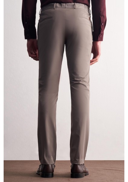 Vizon Yan Cep Düz Paça Slim Fit Chino Casual Pantolon 1003255158 modelleri