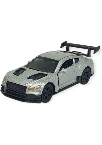 Çek Bırak Metal Küçük Arabalar 8 cm - 6411A-16 - Gümüş