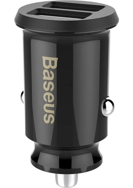 Grain Mini Dual, Hızlı Araç Şarjı, Siyah, 3.1 A, USB Type A & USB Type A, USB Giriş Sayısı: 2