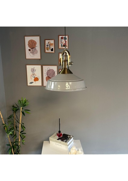 Carmelo Gri Renk Asaletli Tekli Avize Gemici Eskitme Başlık Sarkıt Lamba Salon Aydınlatma indirimleri