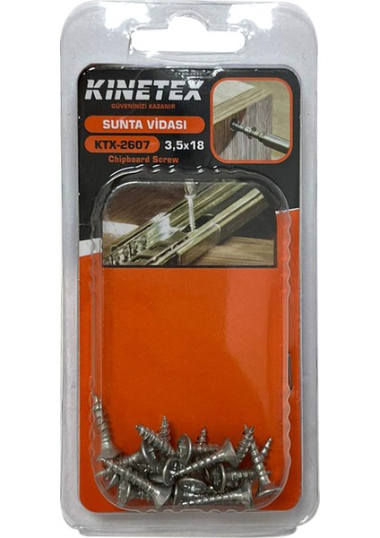 Sunta Vidası 3.5 x 18 KTX-2607 4 Adet