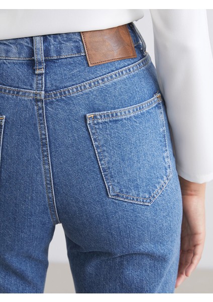 Yeni Sezon Slim Mom Kadın Jean Pantolon fırsatları