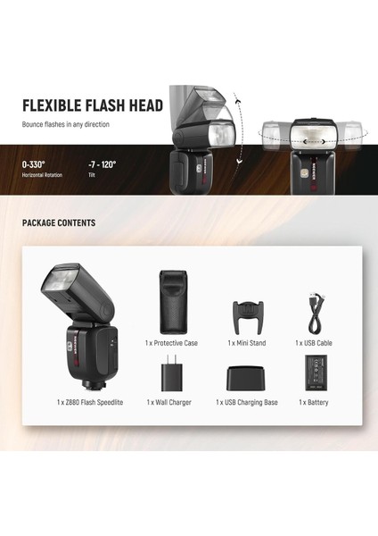 Z880-C Ttl Tepe Flaşı-Canon fiyatları