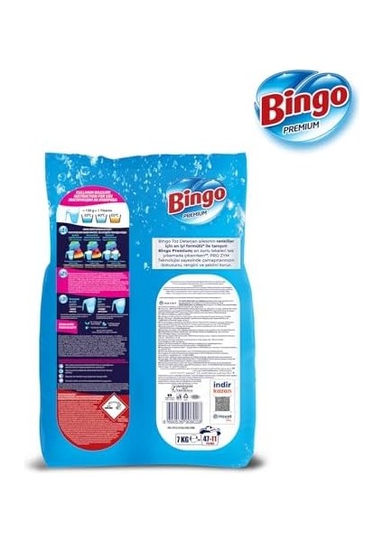 Bingo Premium Toz Çamaşır Deterjanı 7 kg Renkli fiyatları