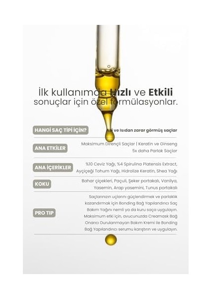 Matsu Professional Bonding, Bağ Yapılandırıcı Bakım Serumu, 50 ml fiyatları