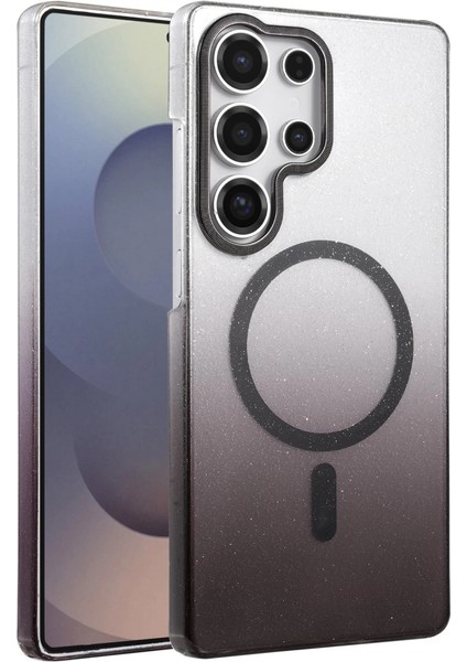 Samsung Galaxy S23 Ultra Glossy Magsafe Kapak - Siyah