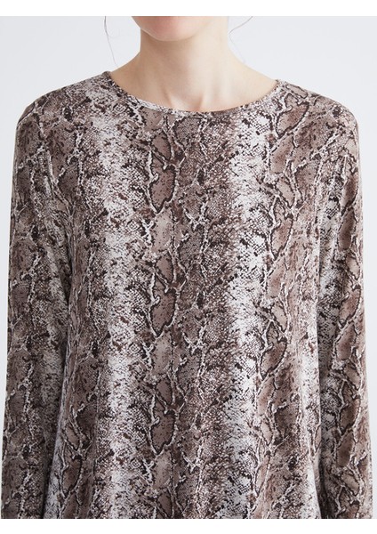 Yeni Sezon Bisiklet Yaka Desenli Bluz modelleri