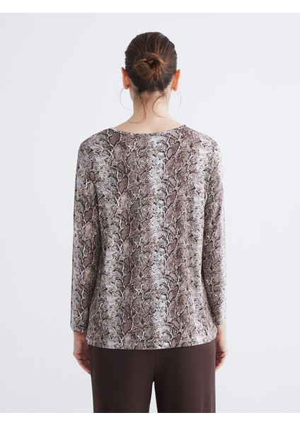 Yeni Sezon Bisiklet Yaka Desenli Bluz fırsatları