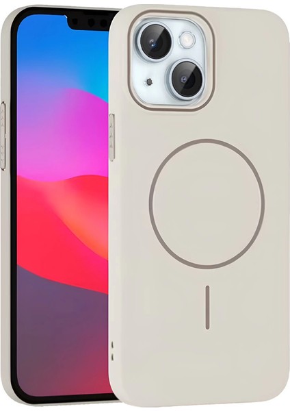 Joko Iphone 15 Plus Broş Magsafe Kapak - Krem