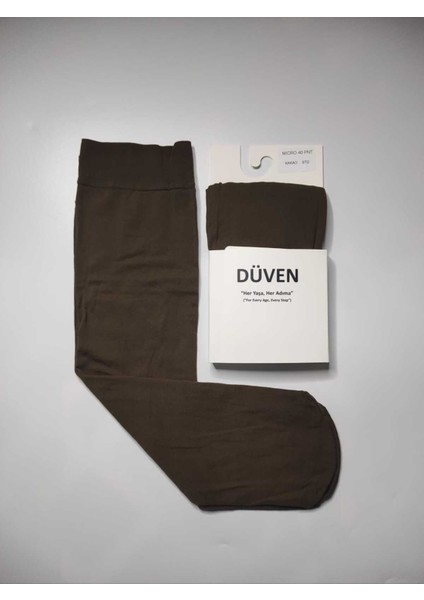 Mat Dokulu 40 Den Orta Kalın Mus Kakao Dizaltı Pantolon Çorap fiyatları
