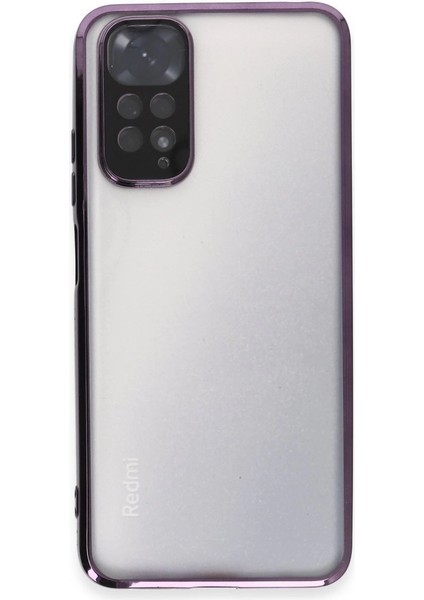 Xiaomi Redmi Note 11 Kılıf Razer Lensli Silikon - Mor fiyatları
