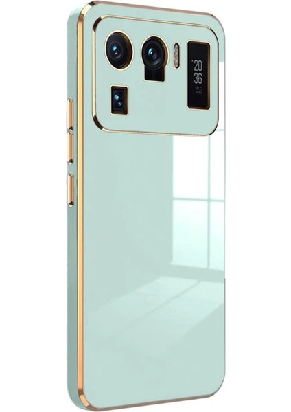 Xiaomi Mi 11 Ultra Kılıf Volet Silikon - Açık Yeşil