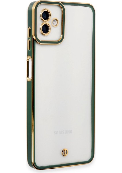 Samsung Galaxy A04 Kılıf Liva Lens Silikon - Yeşil