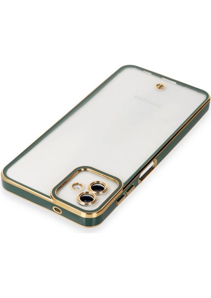 Samsung Galaxy A04 Kılıf Liva Lens Silikon - Yeşil fırsatları