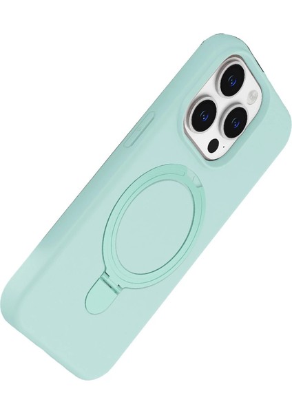 Apple Iphone 15 Pro Max Regal Magsafe Standlı Kapak - Su Yeşili modelleri