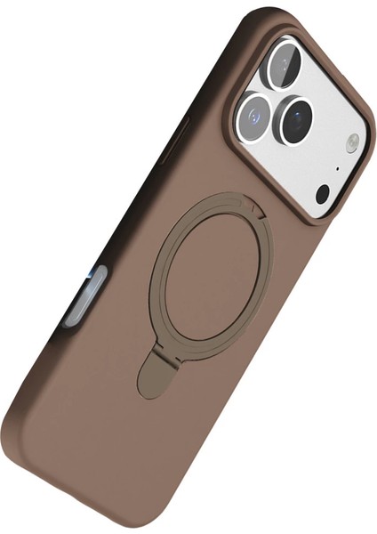 Apple Iphone 17 Pro Max Regal Magsafe Standlı Kapak - Çöl Titanyum indirimleri