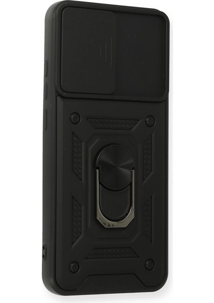 Samsung Galaxy A02S Kılıf Pars Lens Yüzüklü Silikon - Siyah fiyatları